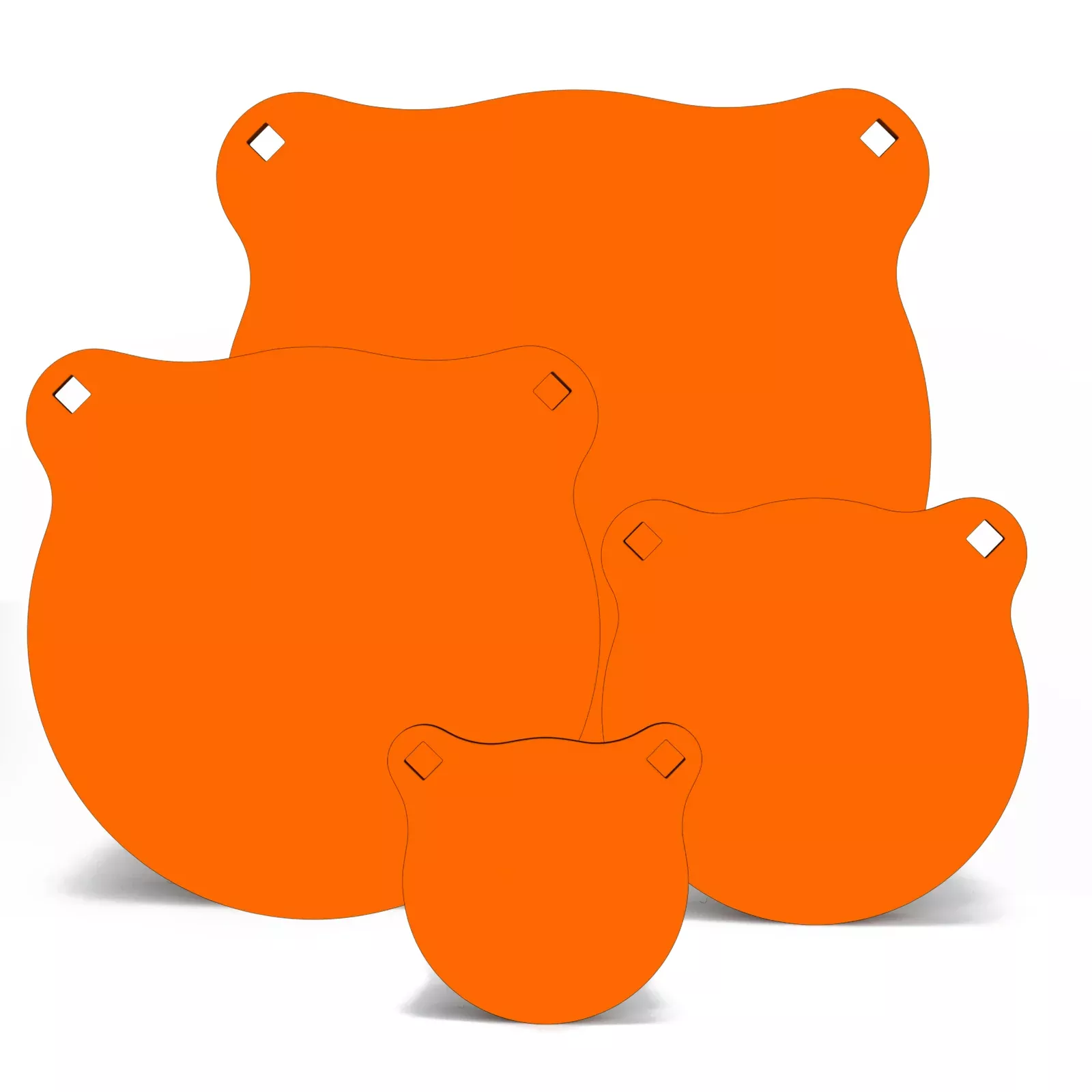 1/2" AR500 Gong Targets - 4", 6", 8", 10"