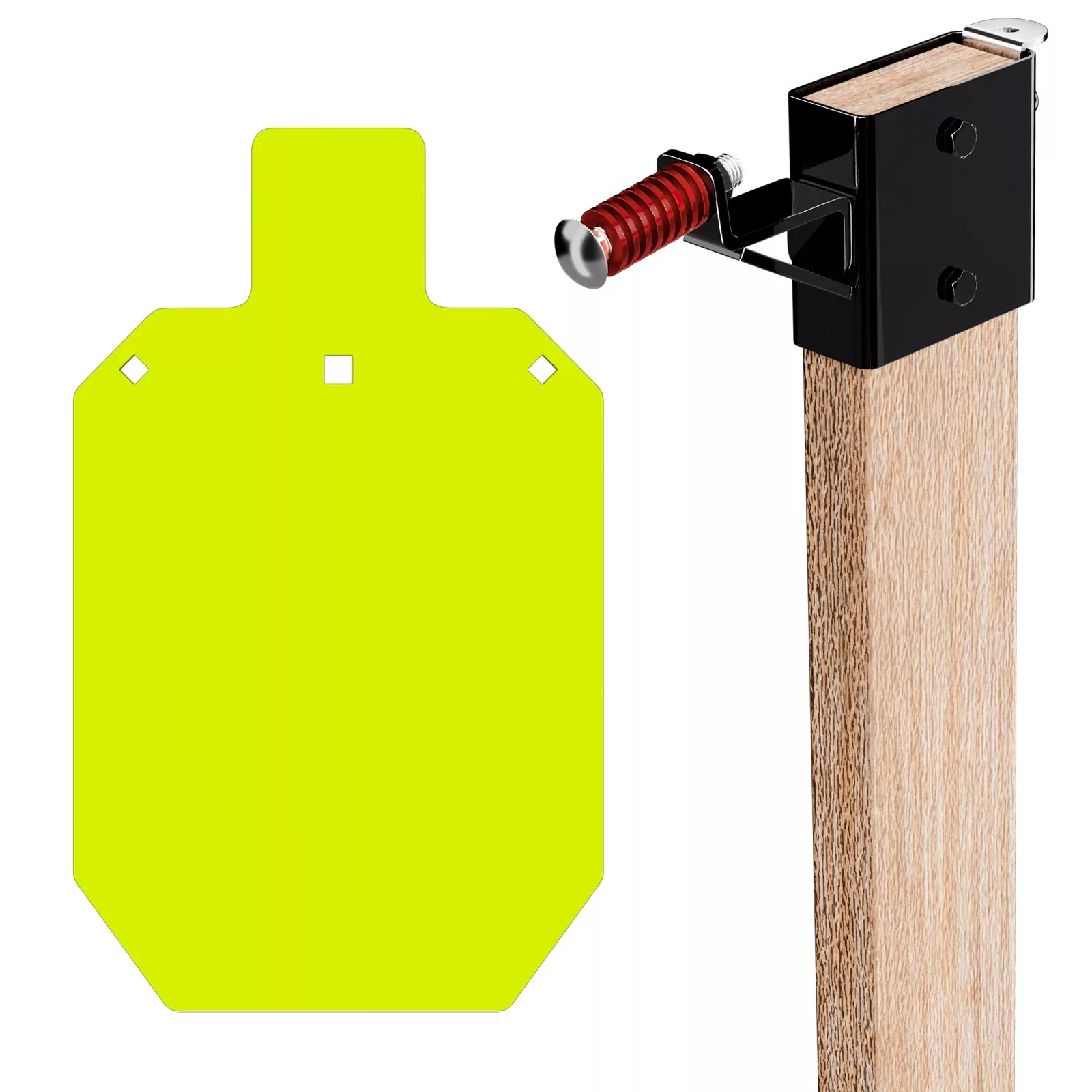 1/2" Thick 10" X 16" Torso + 2X4 Target Mount Kit