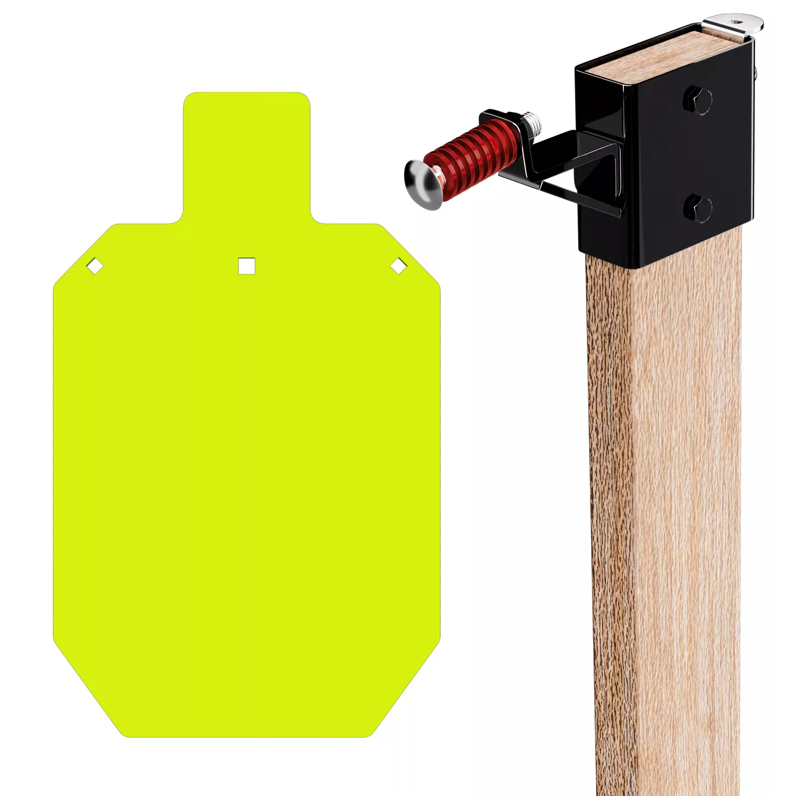 1/2" Thick 12" X 20" Torso + 2X4 Target Mount Kit