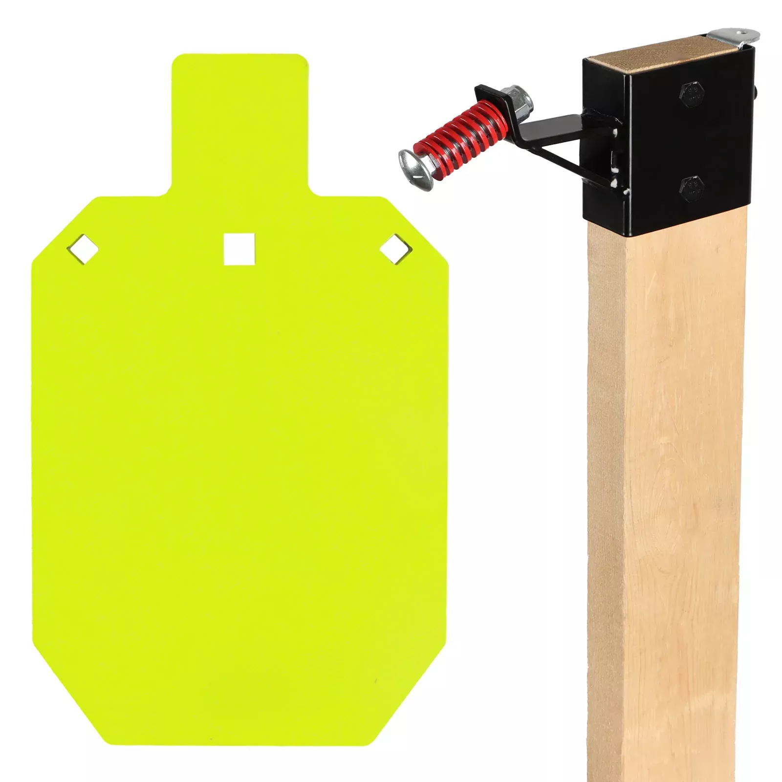 3/8" Thick 7" X 12" Torso + 2X4 Target Mount Kit