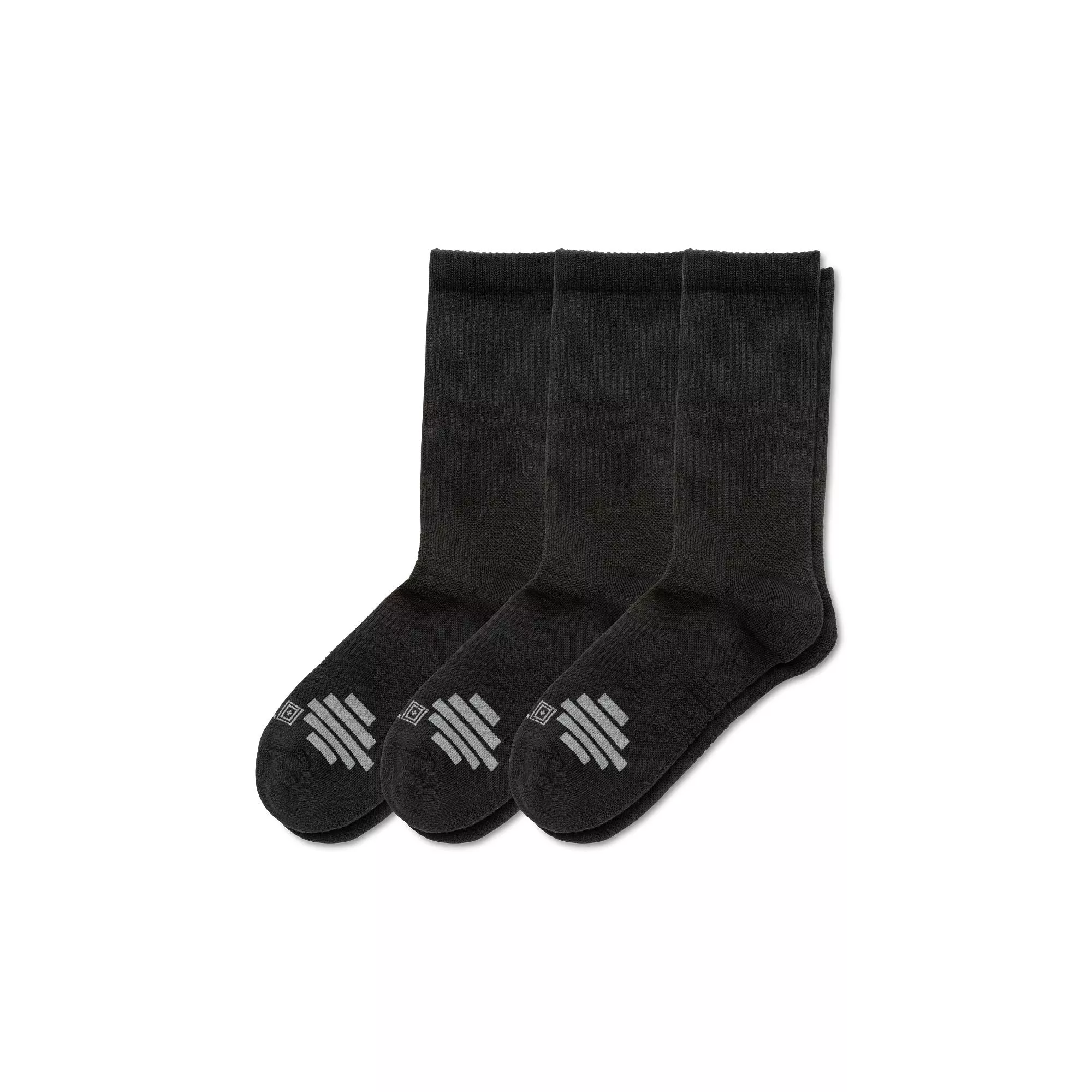 5.11 Duty Ready Plus Crew Socks (3-Pack) | Black | 10044