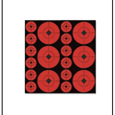 ACTION TARGET 2" Orange Self-Adhes Tgt Spots 10 Sheets