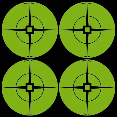 ACTION TARGET 3" Green Self-Adhes Tgt Spots 10 Sheets