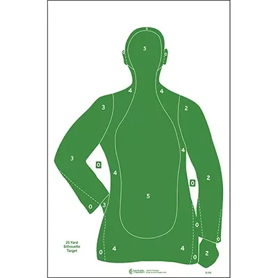 Action Target B-21 Qualification Target (Green)