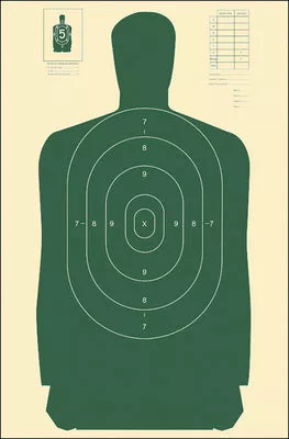 Action Target B-27 Standard Target (Green)