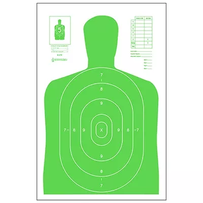 Action Target B-27E High Visibility Target (Fluorescent Green)