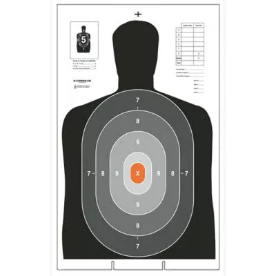 Action Target B-27E PROS Cardboard Target