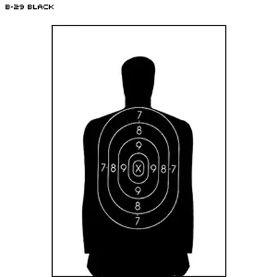 Action Target B-29 Qualification Target (Black) 100 Pack