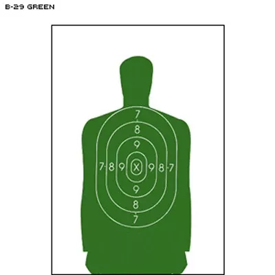 Action Target B-29 Qualification Target (Green) 100 Pack