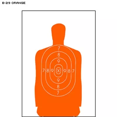 Action Target B-29 Qualification Target (Orange) 100 Pack