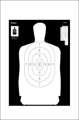 Action Target B-34 Reverse Qualification Target 100 Pack