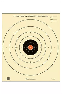 Action Target B-8 25-Yard Timed and Rapid Fire Target (Orange Center)