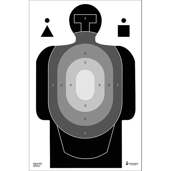 Action Target Caudle Standard Center Mass Advanced Scoring Target