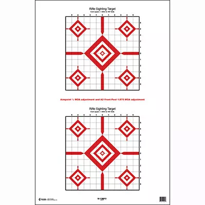 Action Target Dual Rifle Sighting Target