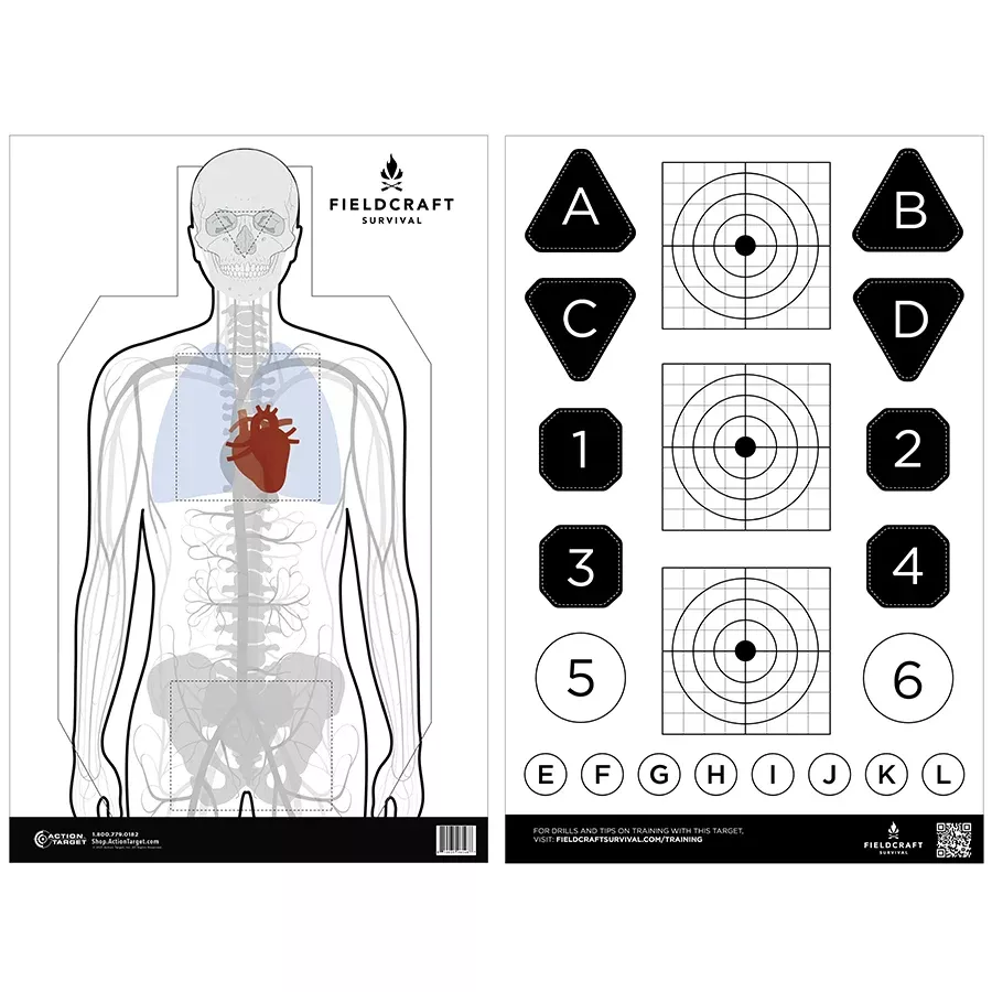 Action Target Fieldcraft Survival Double Sided Training Target