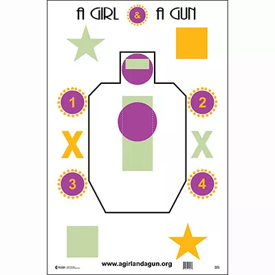 Action Target A Girl & A Gun Training Target #1