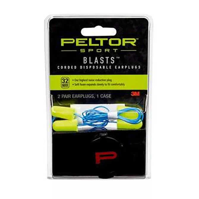 ACTION TARGET Peltor Blasts Corded Disp Earplugs 2pr