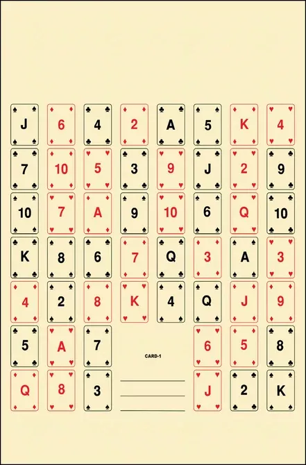 Action Target - Playing Card Paper Targets