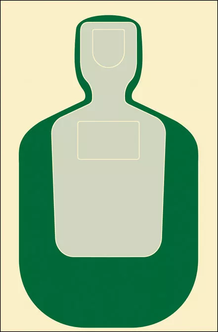 ACTION TARGET Standard TQ-19 Qual Target -Green-
