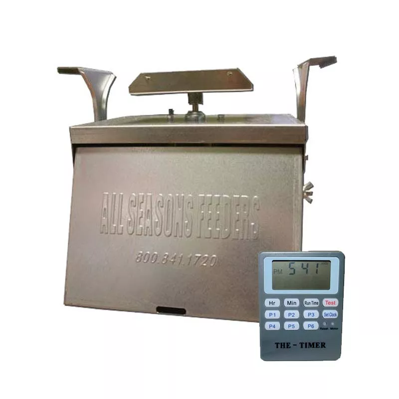 All Seasons 12V "The Timer" Spin Feeder Deer Feeder Kit