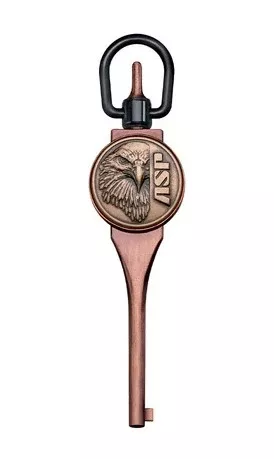 ASP, INC. HCUFF KEY Grdn Logo G1 ASP Eagl Antq Cpr