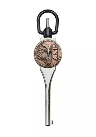 ASP, INC. HCUFF KEY Grdn Logo G1 ASP Eagle Stnlss