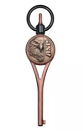ASP, INC. HCUFF KEY Grdn Logo G2 ASP Eagl Antq Cpr