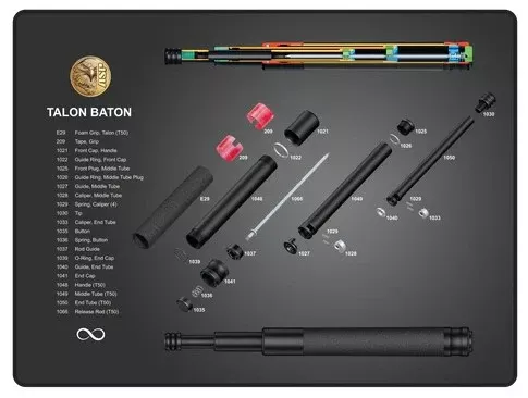 ASP, INC. Instruction Mat, Talon Baton