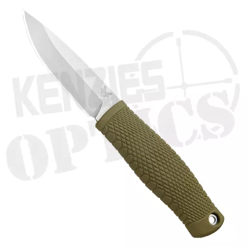 Benchmade 200 Puukko Knife S/E Fixed Blade OD Green – Satin