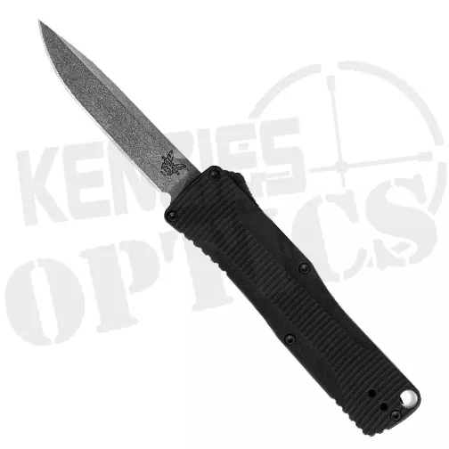 Benchmade 4850 OM S/E OTF Automatic Knife Black – Satin
