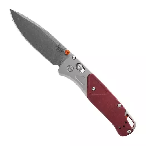 Benchmade 535-09 Bugout S/E Folding Knife Grey & Redstone – Stonewash
