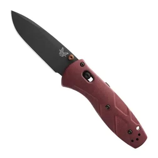Benchmade 585BK-04 Mini Barrage S/E Folding Knife Redstone – Black
