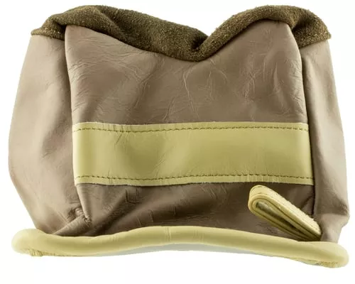 BenchMaster BMALBBME Bench BagMedium Empty Tan Leather Front Bag 6.80 oz