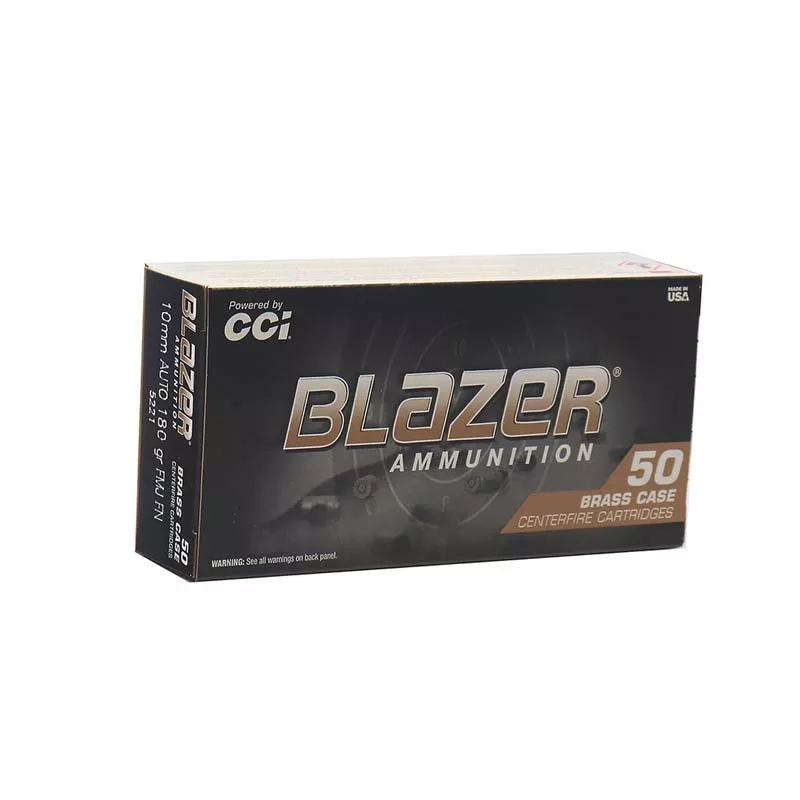 Blazer Brass 10mm 180gr FMJ - 50 Rounds