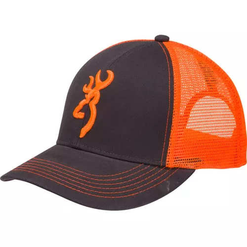 Browning Flashback HatCharcoal/Neon Orange