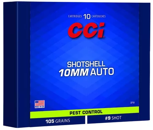 CENTERFIRE 10MM AUTO 105GR #9 SHOT SHOTSHELL 10/BOX