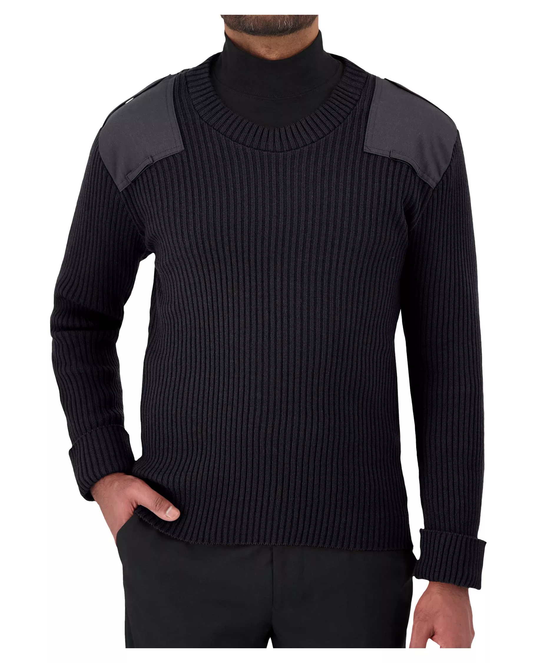 Cobmex Crew Neck Rib “Commando” Sweater | Dark Navy | 8083
