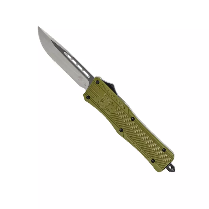 CobraTec CTK-1 Medium Drop Point Automatic Knife - OD Green