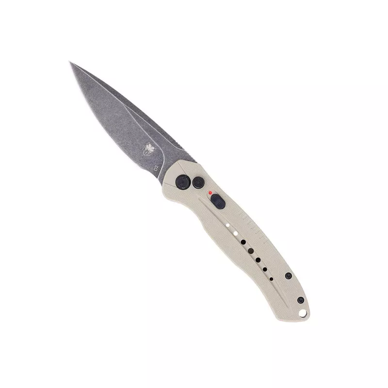 CobraTec Diablo Automatic Folding Knife - Tan