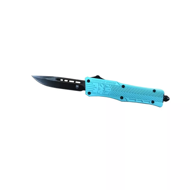 CobraTec Small CTK-1 Drop Point Automatic Knife - Tiffany Blue