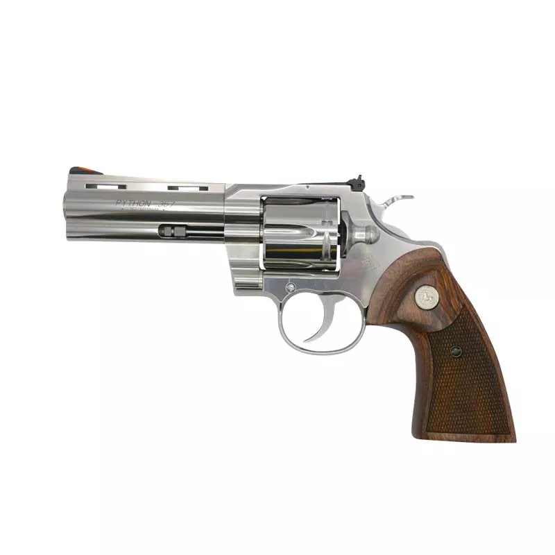 Colt Python 357 Mag 4.25in 6-Round Stainless Revolver with Walnut Grip