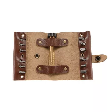 Columbia River Knife & Tool Hex Bit Driver Tool Roll Leather