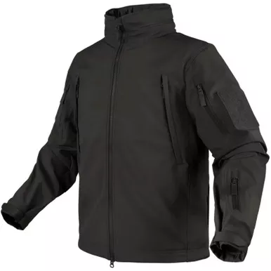CONDOR OUTDOOR Men's Summit Black Softshell Jacket (602-002)