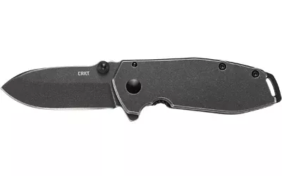 CRKT SQUID ASSISTED BLACK 2.37" PLAIN KNIFE