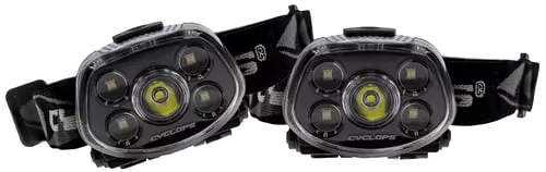 Cyclops Force XP Headlamp 350 Lumens Black 2/ct