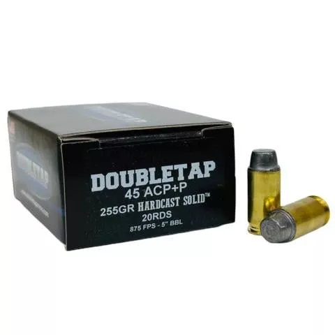 DOUBLETAP 45ACP+P 255GR SWC 20RD 50BX/CS