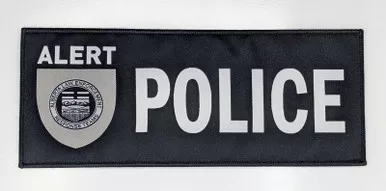 DS Woven ALERT Police Patch (4" x 10")