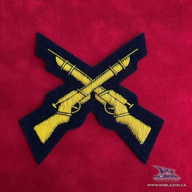 Emblazon Crossed Rifles Appointment Badge