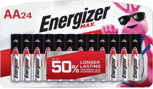 Energizer E91BP24V1 AA Max Silver 1.5V Alkaline, Qty 24 Single Pack