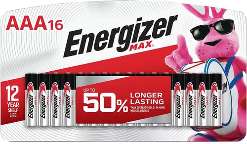 Energizer E92LP16F3 AAA Max Black/Silver 1.5V Alkaline Qty (16) Single Pack